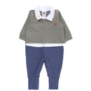 Macacão Longo Aconchego Do Bebê Com Gola Bordada