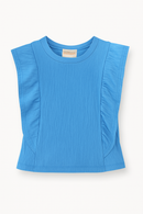 Blusa Milon Azul com Babados