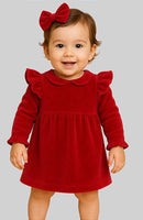 Vestido Manga Longa De Plush