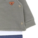 Macacão Longo Aconchego Do Bebê Com Gola Bordada