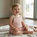 Jardineira Infantil Listrada